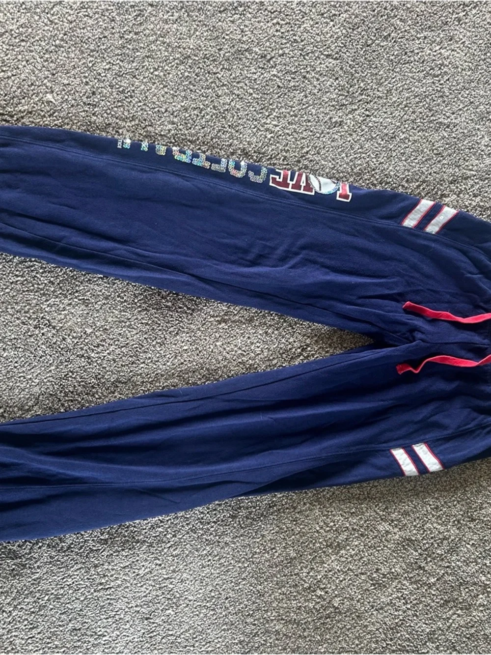 [Justice] Blue Softball Sequin Joggers